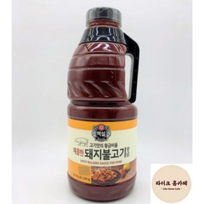 업소용 CJ 백설 매콤한 돼지 불고기 양념 소스 2.45kg 불고기 갈비양념 대용량, 1개