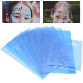 페이스페인팅 도안 스텐실 DIY Makeup Template Face Painting PET Reusable Paint Stencils fo Halloween Chistmas