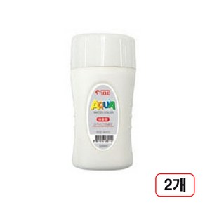 티티)아쿠아대용량물감(흰색/220ML) 2개입