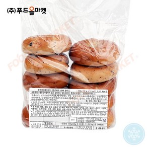 푸드올마켓_ 로빈스프렌즈 미니 블루베리 베이글 500g(50gx10ea) /냉동, 1개, 500g