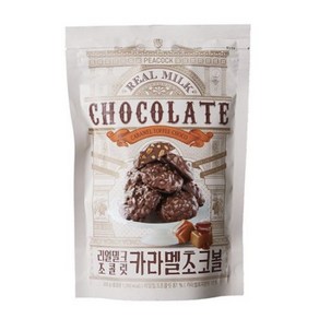 피코크 리얼밀크 초콜릿 카라멜초코볼 260g (사탕증정), 1개