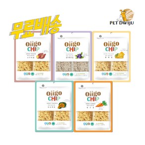 네츄럴코어 올리고칩 강아지간식 + 크래커, 250g, 5팩, 혼합