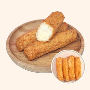 산아푸드 휴게소 간식 핫바 (옵션.12) 수제 베이컨 치즈 빵빵 어묵바, 1개, 500g