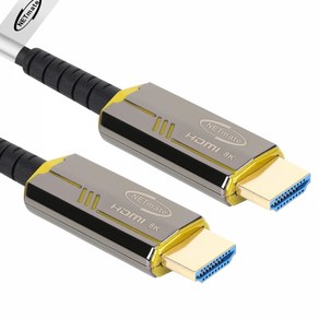 강원전자 넷메이트 NM-HAP10G HDMI2.1 Hybid AOC 케이블 10m (골드), 1개