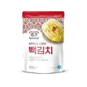 종가 담백하고 시원한 백김치, 1개, 500g