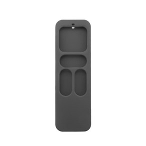 Apple TV4 리모컨용 미끄럼 방지 케이스용 충격 방지 보호 커버, 검은색, 하나, 1개