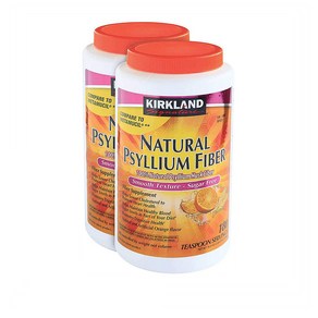 Kikland Signatue Natual Psyllium Fibe 커클랜드 네츄럴 실리엄 파이버 식이섬유 무설탕 오렌지맛 180회분 2팩, 2개