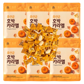 맛있는 자연의맛 간식 안신 유산균 호박 캬라멜, 120g, 6개