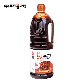 푸드올마켓_ 백설 매콤한 돼지불고기양념 2.2kg, 1개