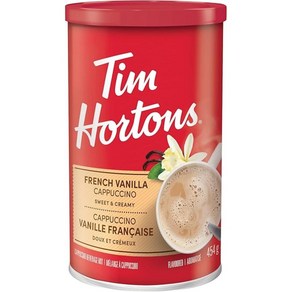 (캐나다직송) 팀홀튼 프렌치 바닐라 카푸치노 Tim Hoton's Instant Cappuccino Fench Vanilla, 454g, 2개