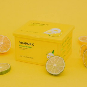 뽑아쓰는 미백 1일1팩 네이처리퍼블릭 비타페어C 데일리 마스크팩 30매 350ml, 1개입, 30개