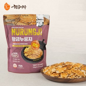 [황금이삭]생거진천 국산 황금누룽지 3종 찹쌀 현미 황금색으로 오래 구워 더욱 고소한 추억의 옛날누룽지, 700g, 1개