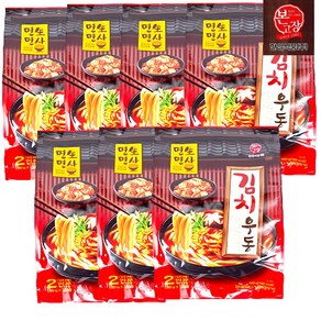 본고장 김치우동 면생면사 (220g x 2인분), 440g, 7개