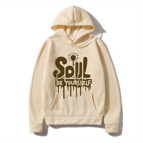 SOUL HOODIE 남녀공용 기모 후드티 BE YOURSELF