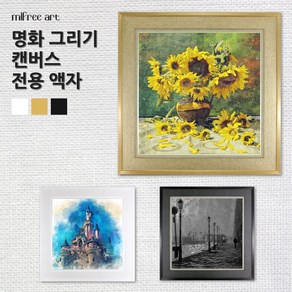 미프리아트 DIY명화그리기 전용액자 AT-917, [캔버스액자]AT-917 골드 40x50cm, 1개