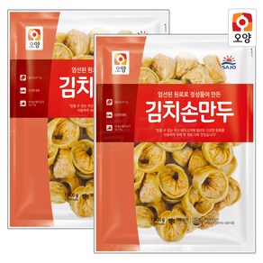 [퀴클리몰] 사조오양 김치 손만두, 2개, 1.4kg