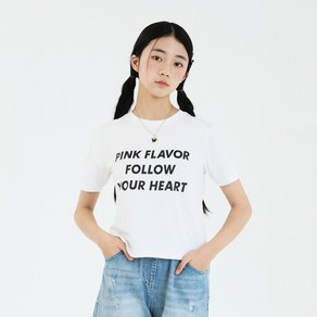 [더데이걸] 심플 반팔 티셔츠 TGRP24404_강남점
