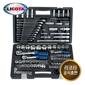 LICOTA 리코타 ALK-8006P 1/4 3/8 1/2인치 120pcs 소켓렌치세트 복스세트, 1개