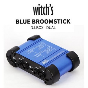 witch's BLUE BROOMSTICK 통기타 어쿠스틱기타 키보드 건반 다이렉트박스/디아이박스 DUAL D.I. BOX, 1개