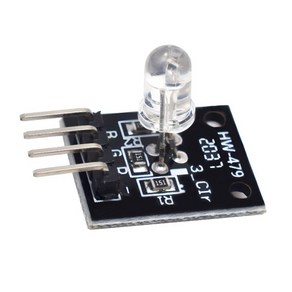 스마트 전자 FZ0455 4 핀 KY 016 3 색 RGB LED 센서 모듈 아두이노 DIY 스타터 키트 KY016, KY-016, 1개