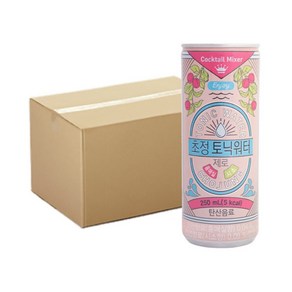 초정토닉워터 제로토닉워터 홍매실 시소 250ml 30캔