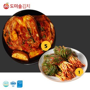 [도미솔김치] 도미솔 포기김치5kg+파김치1kg, Once, 상세 설명 참조