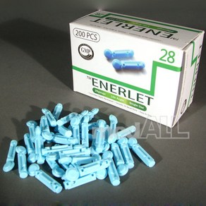 국산 동아메디칼 채혈침 란셋 ENERLET 28G (100개)사혈침/유통기간 2026년6월, 1개, 100개입