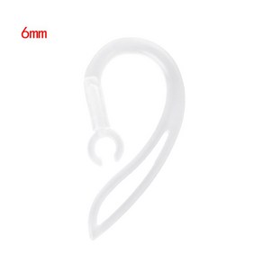 7mm Bluetooth 호환 이어폰 투명한 소프트 실리콘 이어 후크 루프 클립, 1pcs