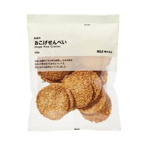 일본 MUJI 무인양품 오코게 센베이 누룽지 전병 과자 (108g) 1개, 108g