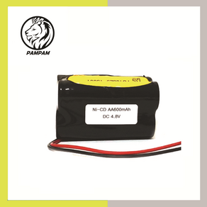 PORESO 4.8V AA 600mAh Line 2X2 니카드 Ni-CD 수신기 RC RC카 탱크 배터리 충전지, 1개