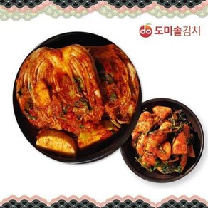 도미솔김치 도미솔 사랑채 포기김치 3kg 사각사각 총각김치 2kg 총5kg 64799, 1개