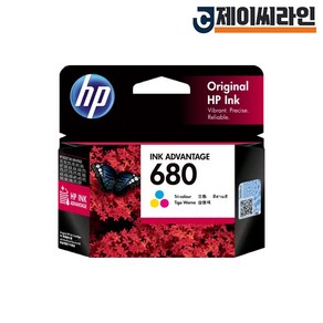 HP 정품잉크 3색 칼라 F6V26AA No680 데스크젯잉크 어드밴티지 1115