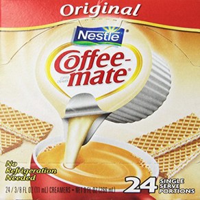 Nestle Coffee-Mate Oiginal Coffee Ceames .375 oz 24 count 네슬레 커피메이트 오리지널 커피 크리머 .375온스 24개, 1개