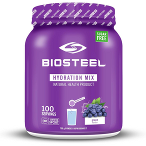 BioSteel 제로 설탕 하이드레이션 믹스 그레이프 100회분, 700g