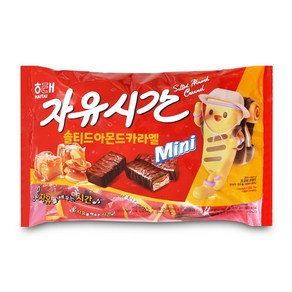 해태 자유시간 미니 솔티드 아몬드 카라멜 420g, 1개