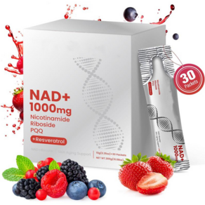 2025 틱톡 베스트셀러NAD+ 베리 맛 음료 믹스 피부 노화 지원 에너지 집중력을, 1개, 300g