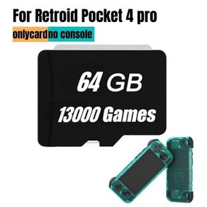 Retoid 포켓 4 프로 메모리 카드 TF 카드 Rp4 휴대용 레트로 게임 PSP PS2 Sd 카드 512G 60000 게임 어린이 선물, 03 64G 10000 Games_01 CHINA