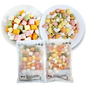 맘다해 우리쌀 오색모양떡1kg+오색한입떡1kg, 2개, 1kg