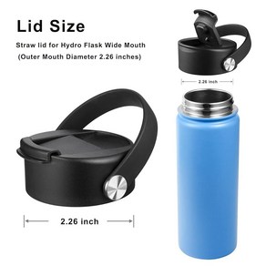 Hydo Flask 넓은 입구 81.4ml(32.40온스)용 플립 뚜껑 유연한 손잡이 하이드로플라스크 날진 등과 호환되는 교체용 커피 뚜껑 넓은 입구 946.4ml(32온스) 1, Hydo Flask 넓은 입구 81.4ml(32.40, 1개