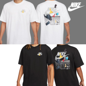 [당일발송] 나이키 NIKE 남성 여성 오버핏 그래픽 SB 로고 스케이트 반팔 티셔츠 반팔티