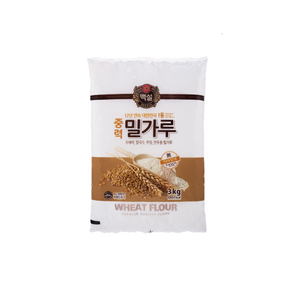 백설 중력 밀가루 3kg, 3개