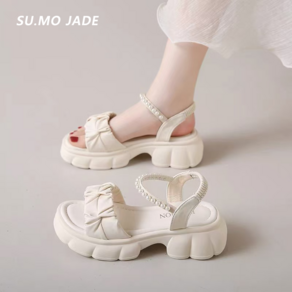 SU.MO JADE 여름샌들 발편한 경량형 통굽샌들 6cm