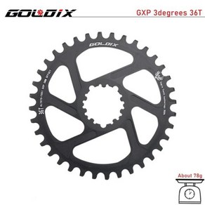 자전거 부품 크랭크 GOLDIX MTB 자전거 체인링 좁은 넓은 산악 체인휠 SRAM XX1 X9 XO X01 gx Eagle NX용 30T 32T 34T 36T 38T, 4) 3 degee 36T, 1개