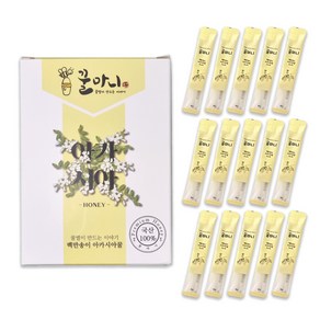 꿀마니 국내산 100% 천연벌꿀스틱 12g x 15개입, 01. 아카시아 꿀스틱(1box 15개입), 1개