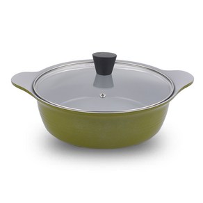 [키친아트] 국내산 프리미엄 COOKWARE 파스텔 세라믹 전골냄비 24cm 1개 ( 평일 오후 2시 이전 주문 건 )