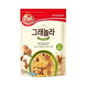 포스트 그래놀라 카카오 호두 510g+시리얼30g 랜덤, 510g, 1개