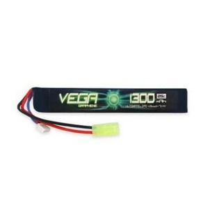 베가 그래핀 서바이벌 전동건 2셀 7.4V 1300mAh 25C LIPO 배터리, 딘스, 1개