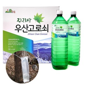 [첫수액] 지리산 우산 고로쇠 고로쇠물 고로쇠수액, 6개, 1.5L