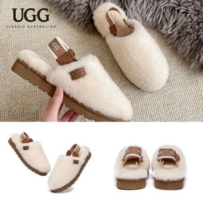 UGG 털슬리퍼 어그슬리퍼 호주어그 밴드 탈부착 카마리 24FW 베이지