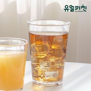 안깨지는 다용도 아이스 물컵 카페컵 맥주컵, 200ml(7oz), 투명, 1개